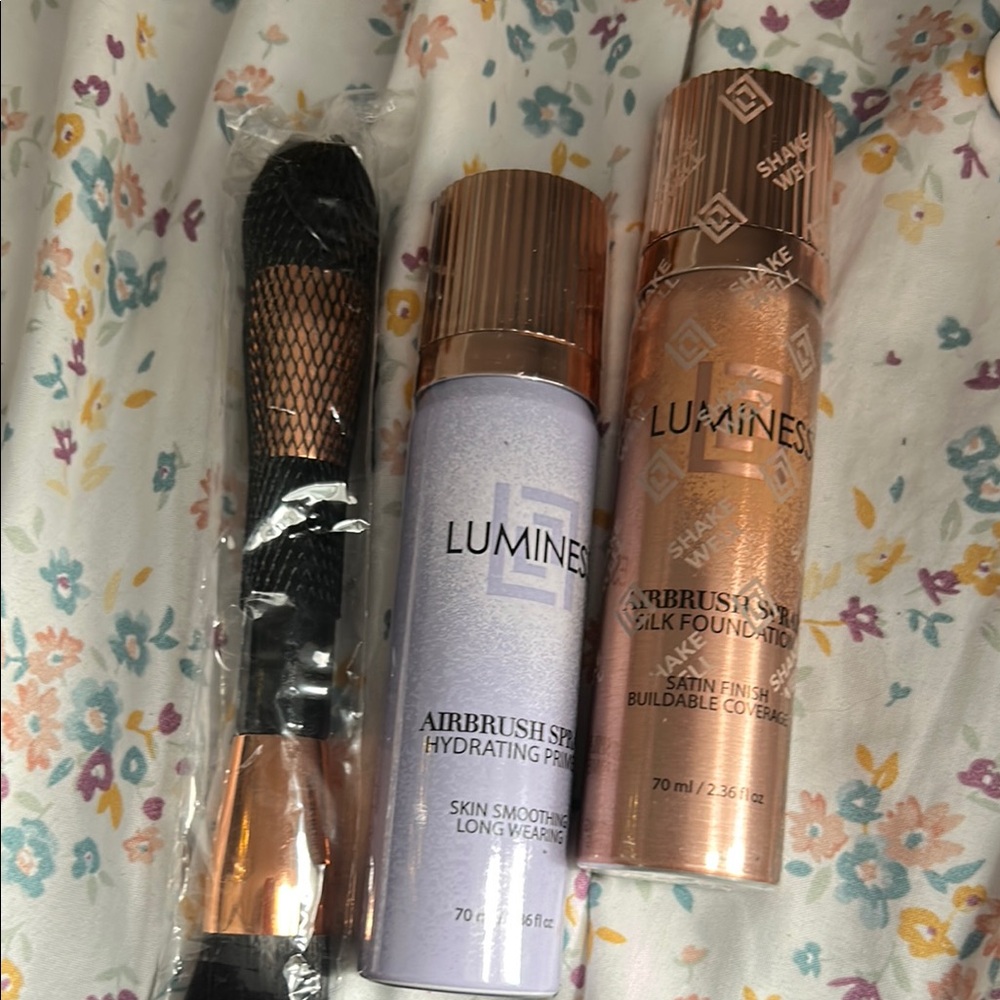 Luminess Airbrush Primer and Foundation Duo with Brush